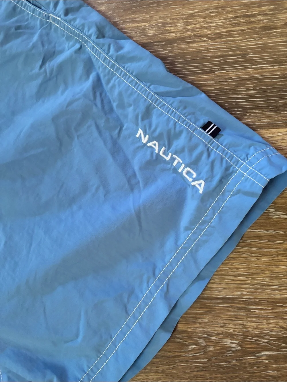 Nautica Men’s Blue Swim Trunks with  Drawstring medium